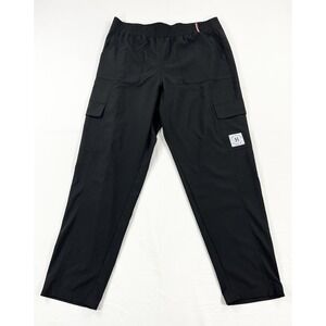 Tommy Hilfiger Sport Cargo Pants Women's L Black Breathable Relaxed Fit Workwear